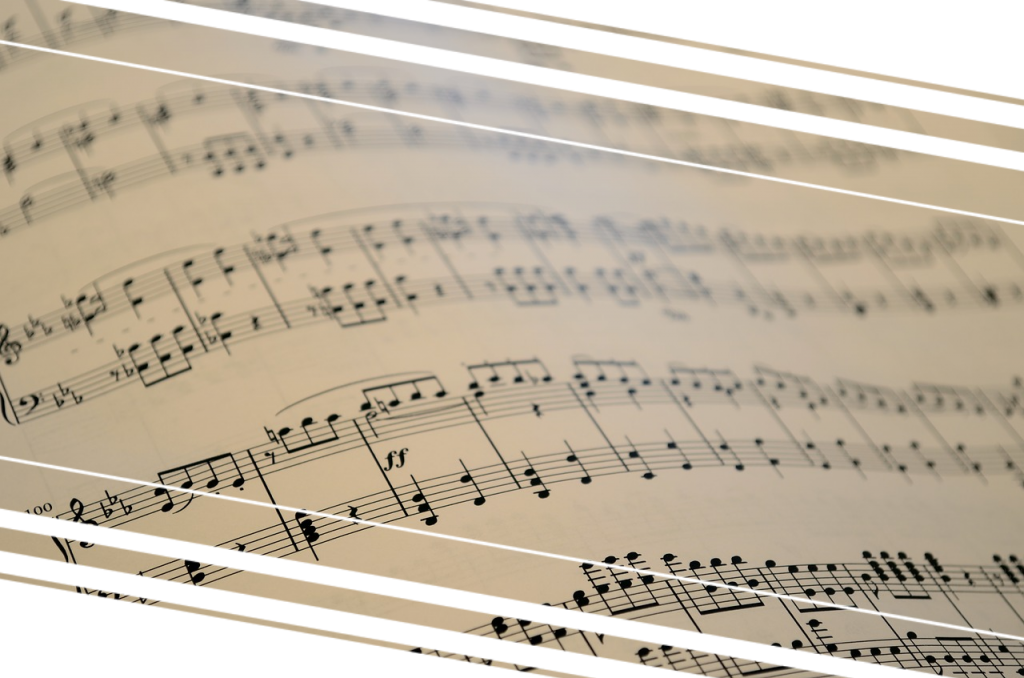 spartito musicale di musica classica